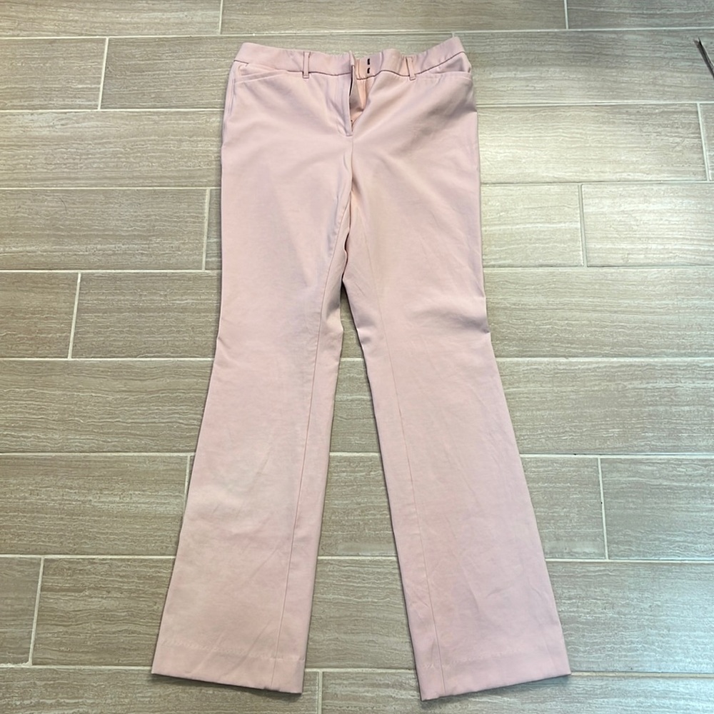 WHBM Pink Comfort Stretch Slim Pants (Size 6)